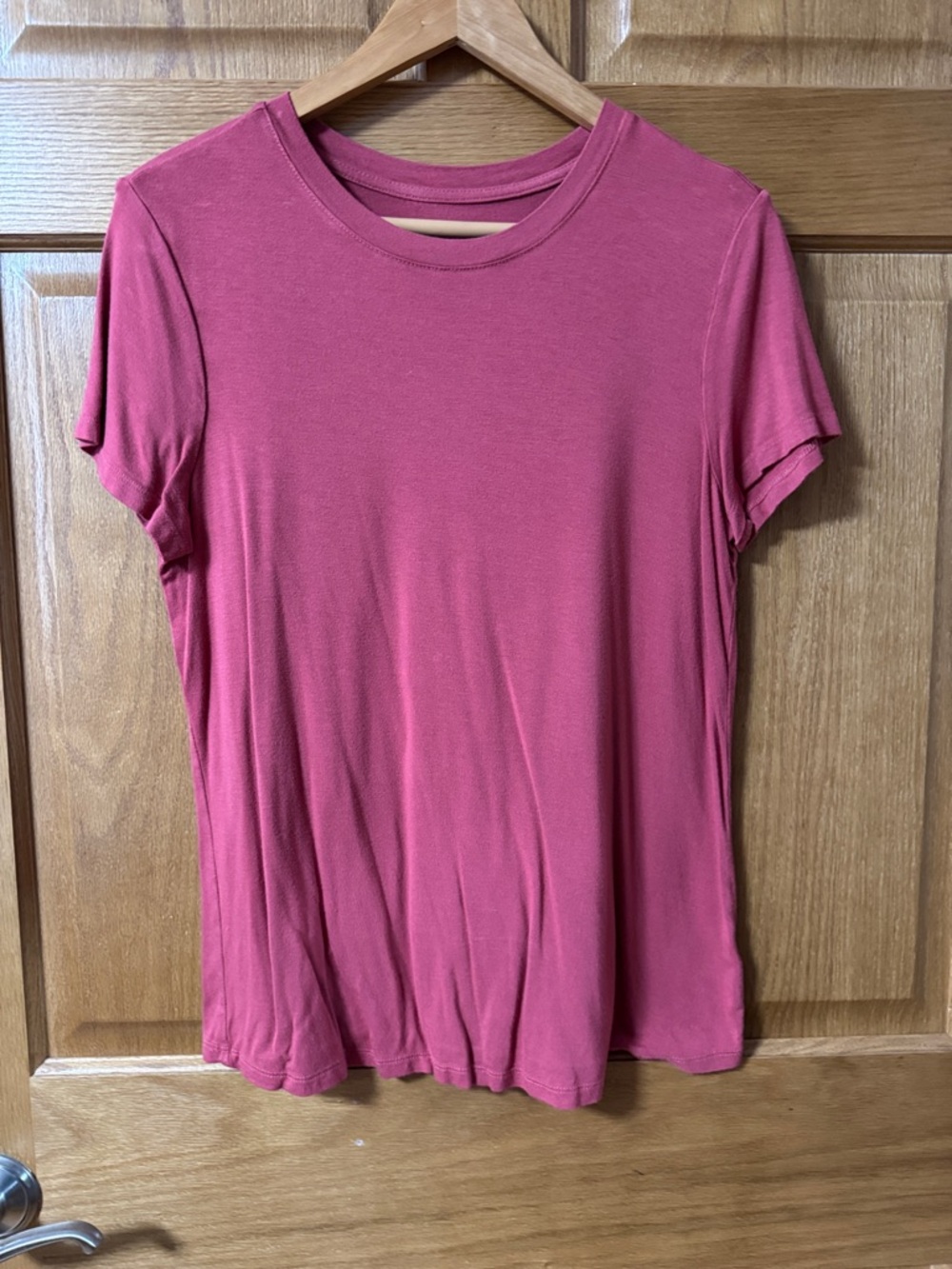 Maurices Short-Sleeve Crew Tee in Rose